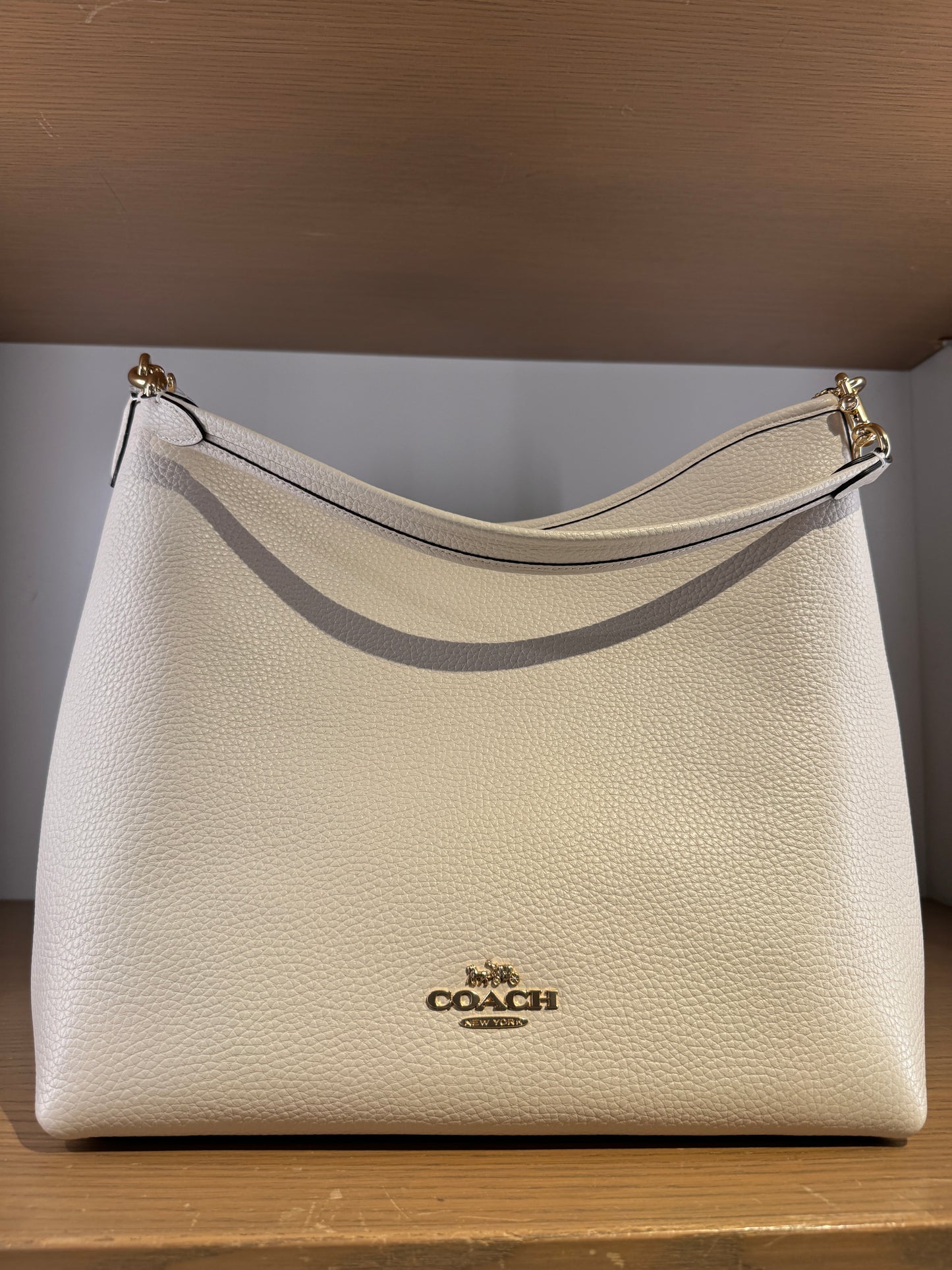 Coach Laurel Large Shoulder Bag In Gold Chalk (Pre-Order)