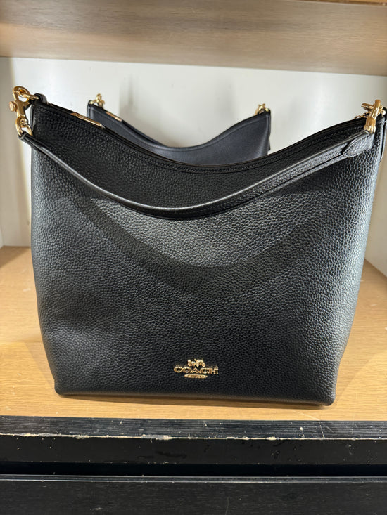 Coach Laurel Large Shoulder Bag In Gold Black (Pre-Order)