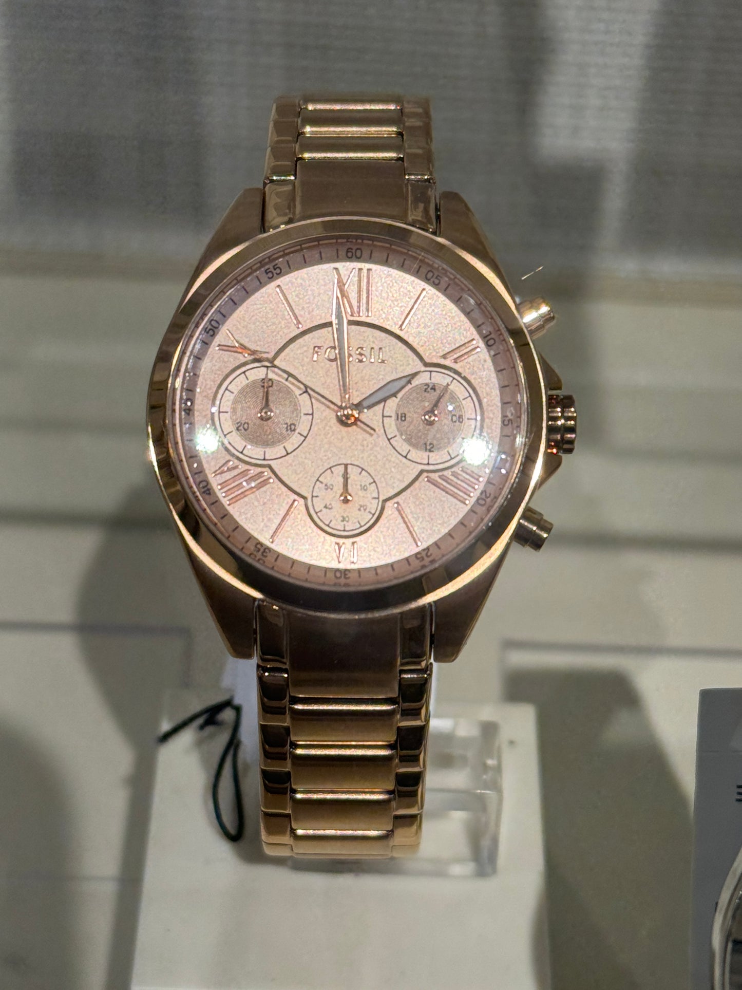 Fossil Women Modern Courier Midsize Chronograph Rose-Gold-Tone Stainless Steel Watch Bq3036 (Pre-Order)