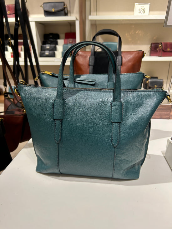 Fossil Skylar Satchel In Teal Green (Pre-Order)