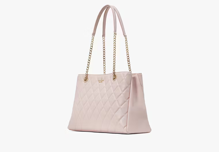 Kate Spade Carey Quilted Tote In Rose Smoke