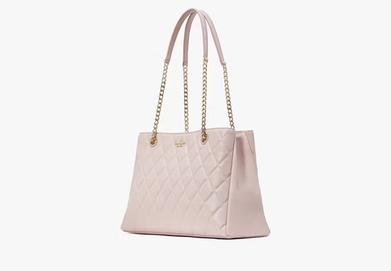 Kate Spade Carey Quilted Tote In Rose Smoke