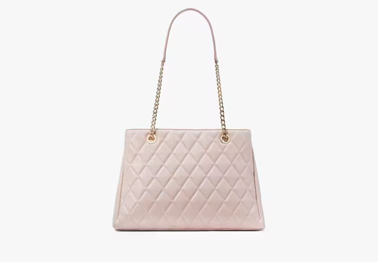 Kate Spade Carey Quilted Tote In Rose Smoke