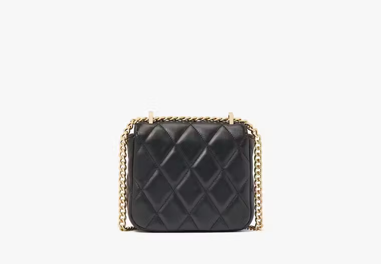 Kate Spade Carey Quilted Micro Flap In Black (Pre-Order)