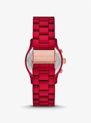 Michael Kors Women Runway Red-Coated Watch MK7436 (Pre-Order)