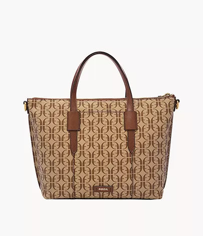 Fossil Skylar Satchel In Beige Brown (Pre-Order)