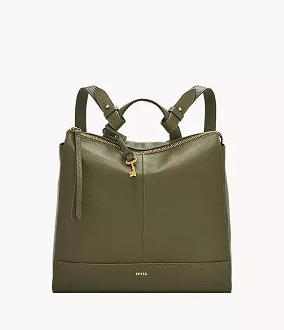 Fossil Elina Convertible Small Backpack In Loden Green (Pre-Order)