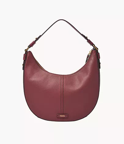 Fossil Shae Large Hobo In Wine (Pre-order)