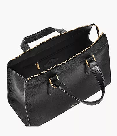 Fossil Tessa Satchel In Black (Pre-Order)