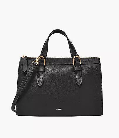 Fossil Tessa Satchel In Black (Pre-Order)