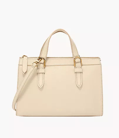 Fossil Tessa Satchel In Cream