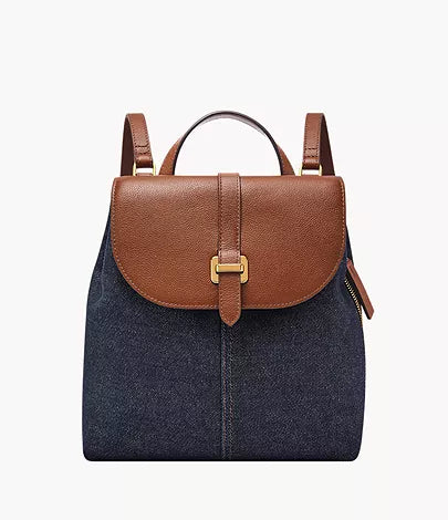 Fossil Emery Backpack In Denim (Pre-Order)