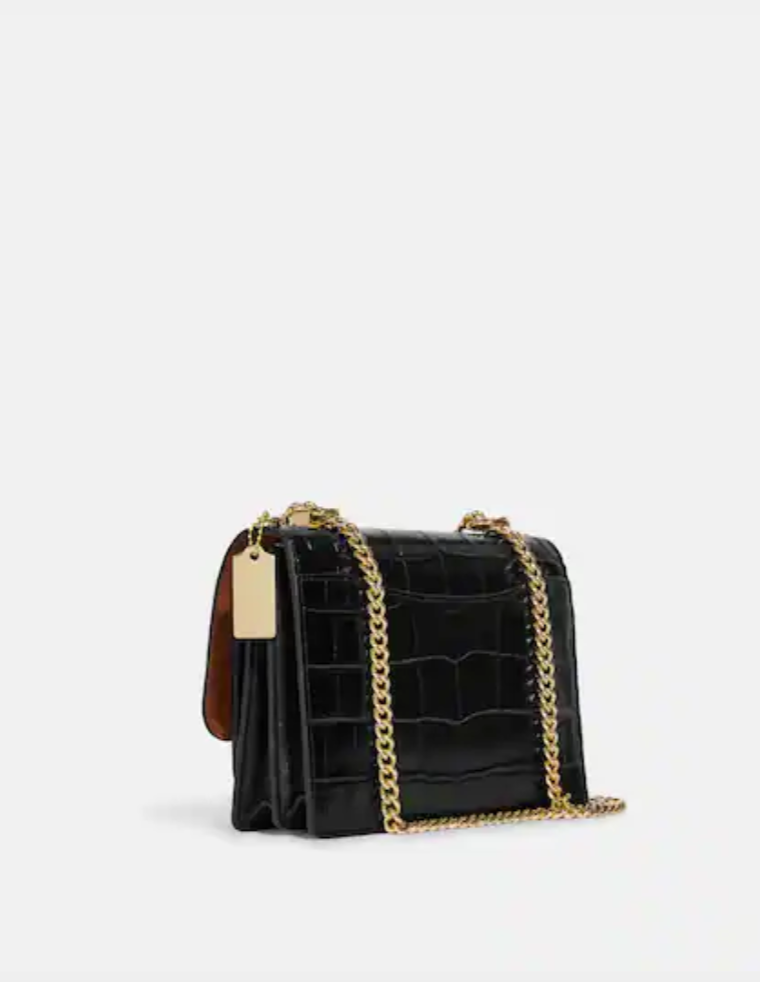 Coach Klare Crossbody Crocodile Embossed In Black (Pre-order)