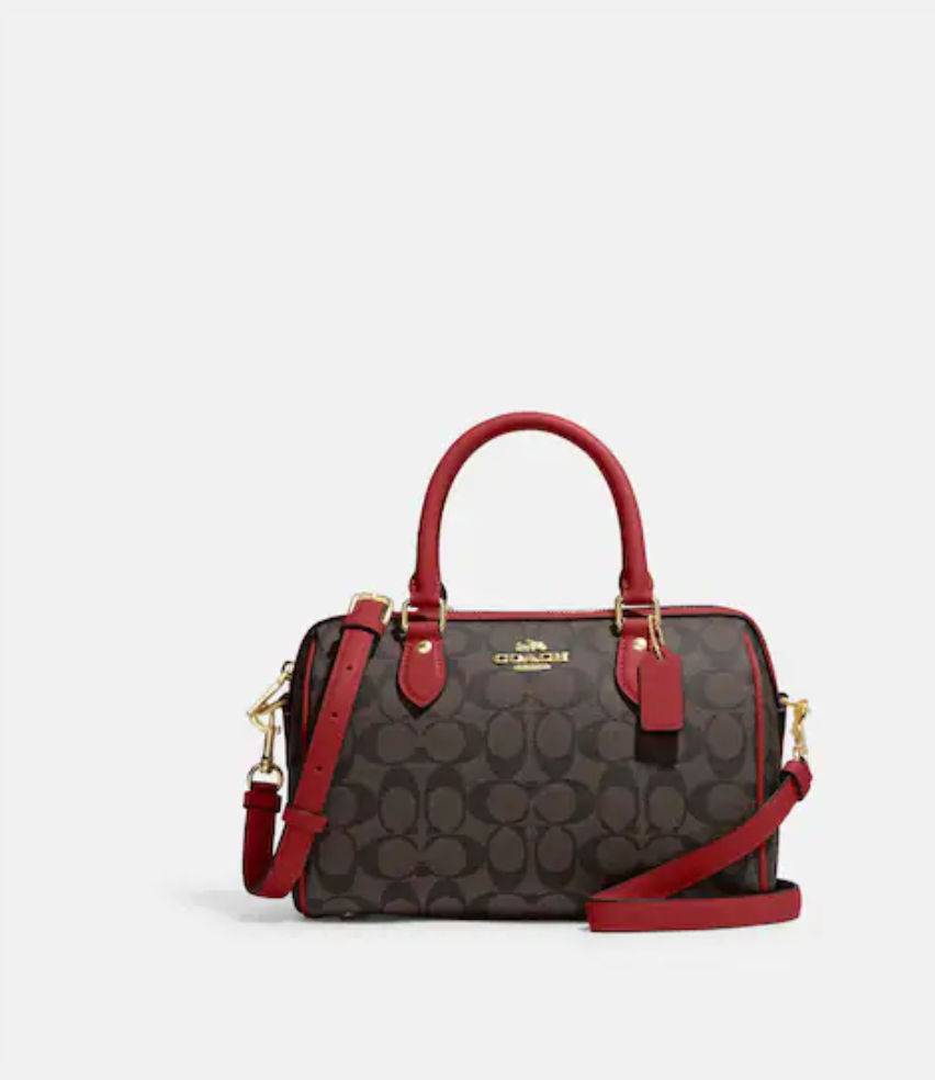 Coach rowan satchel hot sale in signature leather