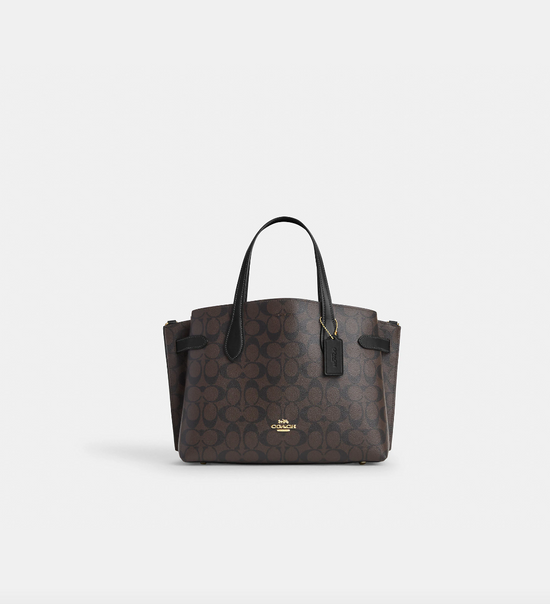 Load image into Gallery viewer, Coach Hanna Carryall In Signature Brown Black (Pre-order)
