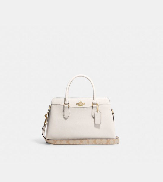 Coach Darcie Carryall With Signature Detail In Chalk (Pre-Order)
