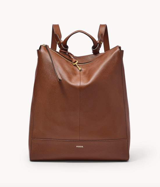 Fossil Elina Convertible Backpack In Medium Brown (Pre-Order)
