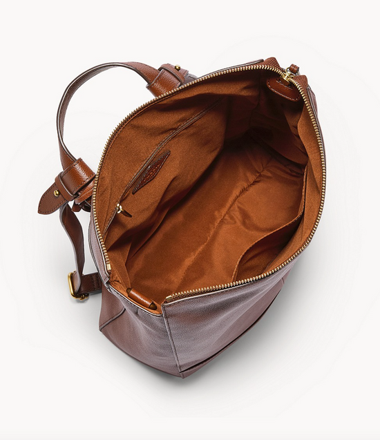 Fossil Elina Convertible Backpack In Medium Brown (Pre-Order)