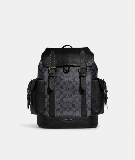 Black coach backpack outlet mens