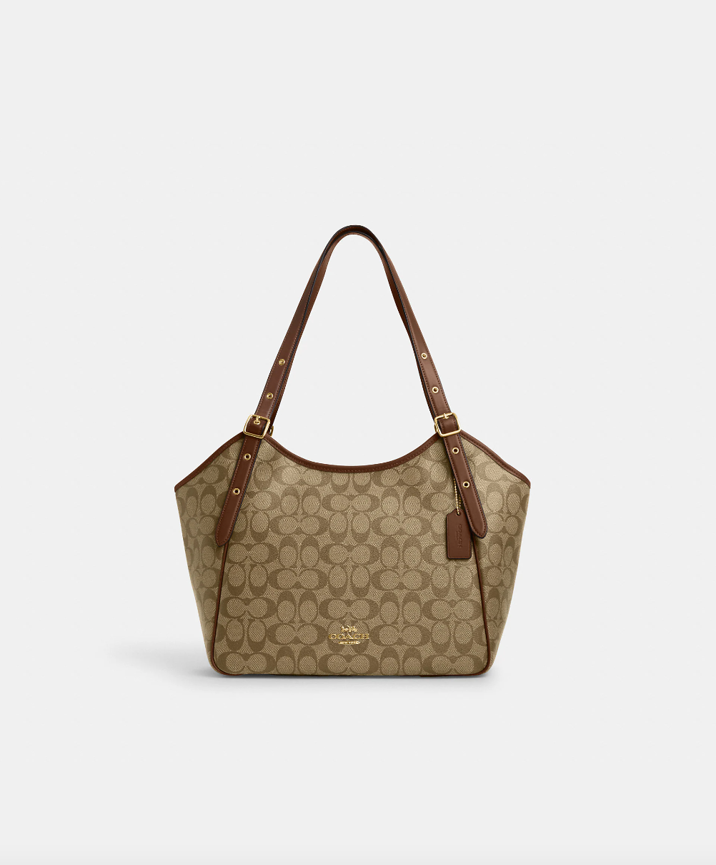 Load image into Gallery viewer, Coach Meadow Shoulder Bag In Signature Khaki Saddle
