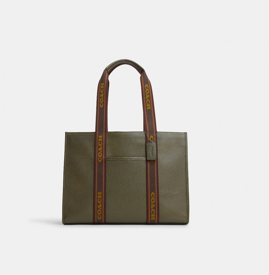 Coach Large Smith Tote In Olive Drab