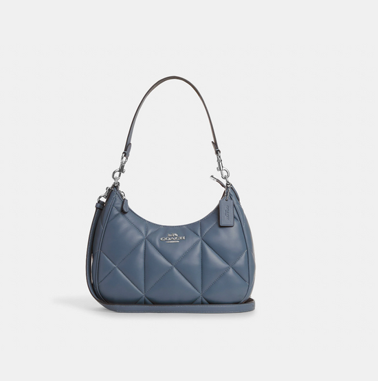 Coach Teri Hobo With Puffy Diamond Quilting In Light Mist (Pre-Order)