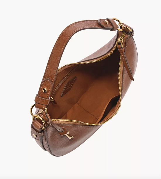 Load image into Gallery viewer, Fossil Shae Small Hobo In Brown
