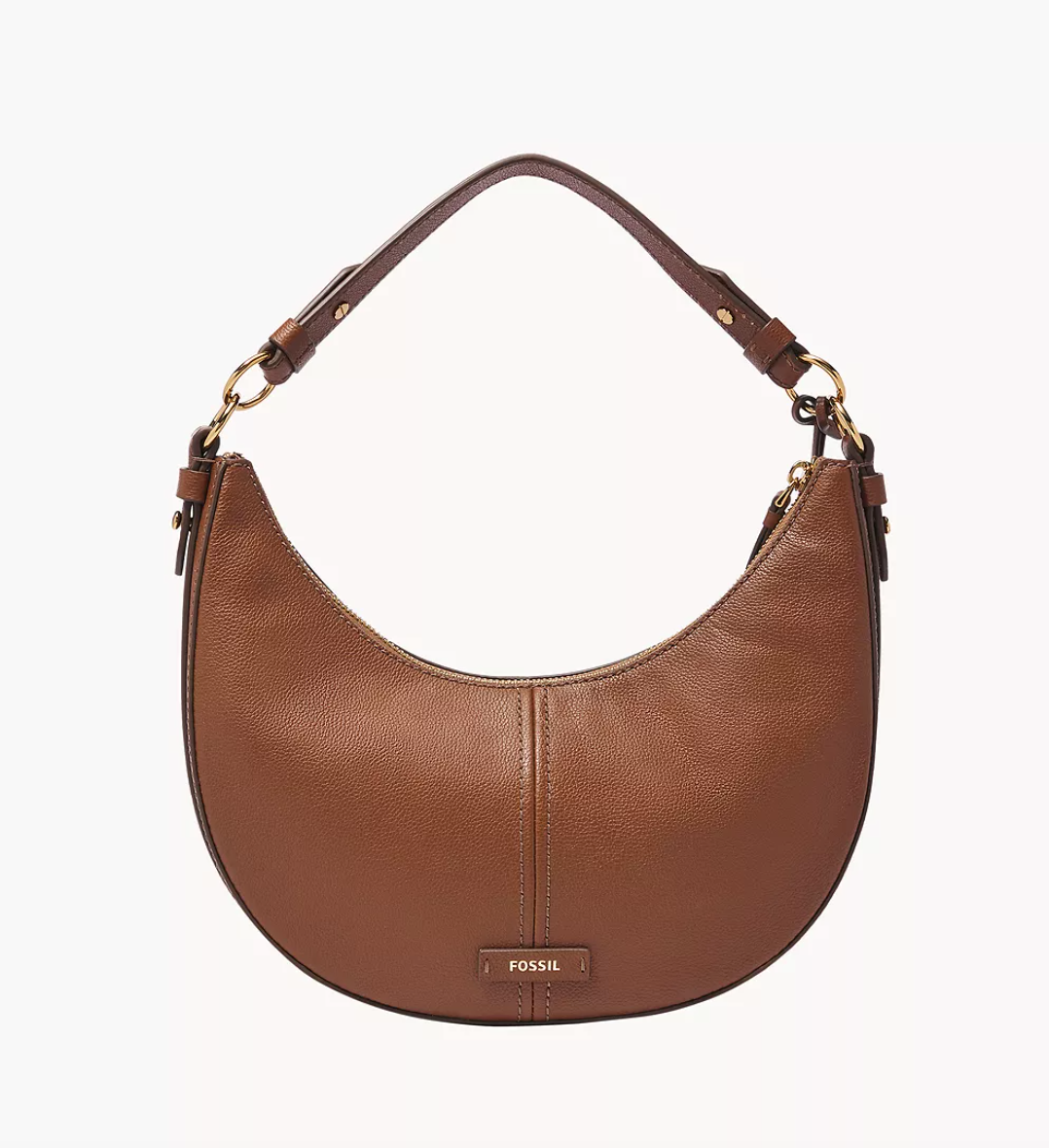 Load image into Gallery viewer, Fossil Shae Small Hobo In Brown
