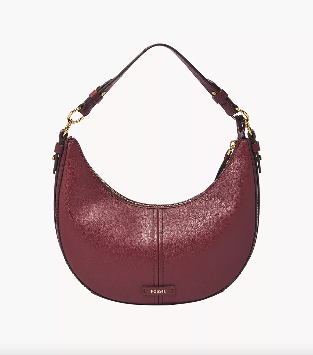 Fossil Shae small Hobo In Wine (Pre-order)