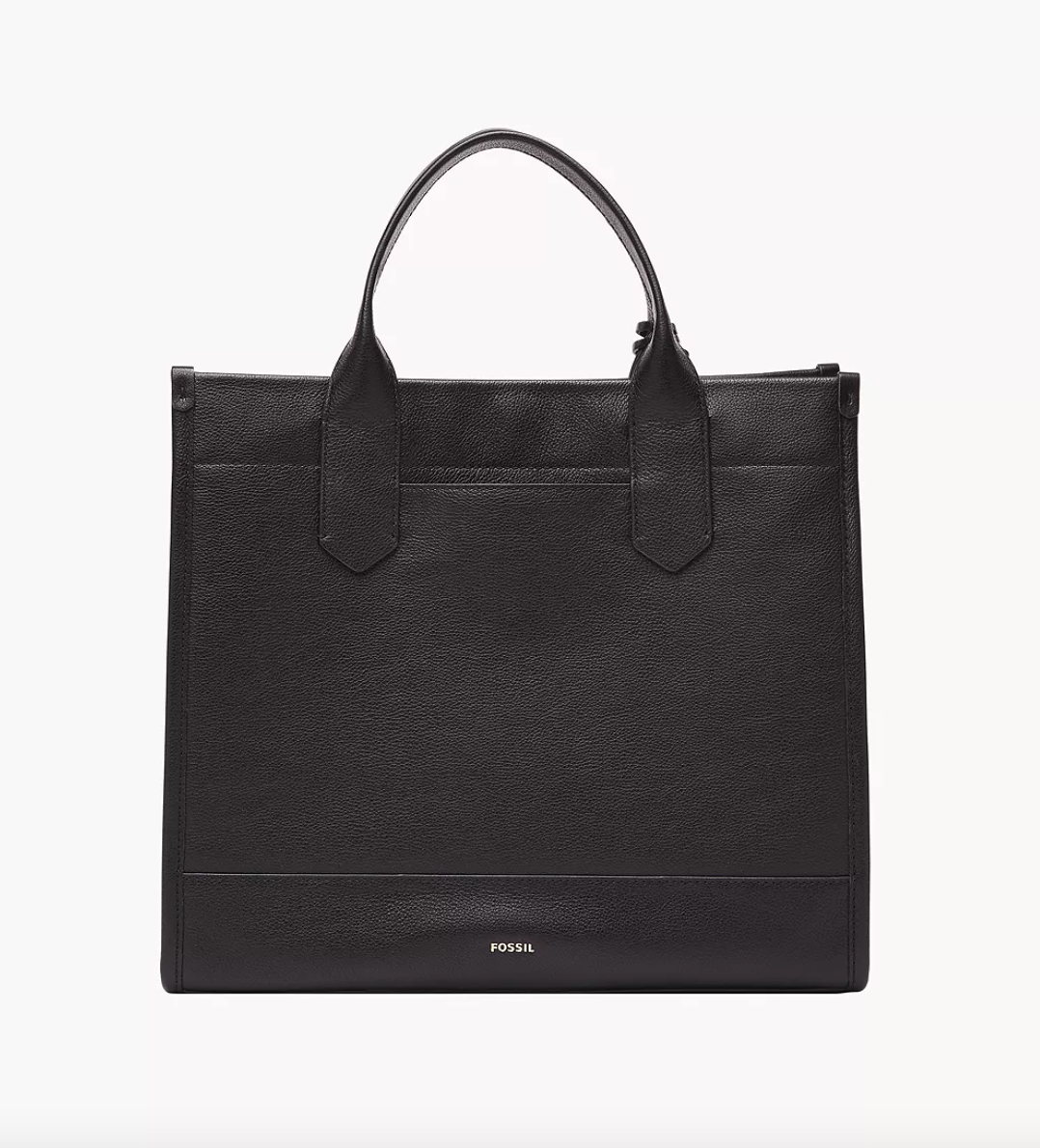 Fossil Kyler Large Tote In Black (Pre-Order)