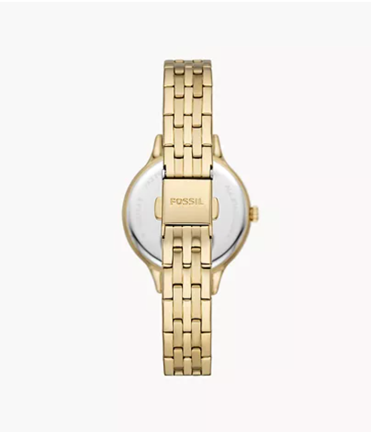 Load image into Gallery viewer, Fossil Women Laney Three-Hand Gold-Tone Stainless Steel Watch Bq3863
