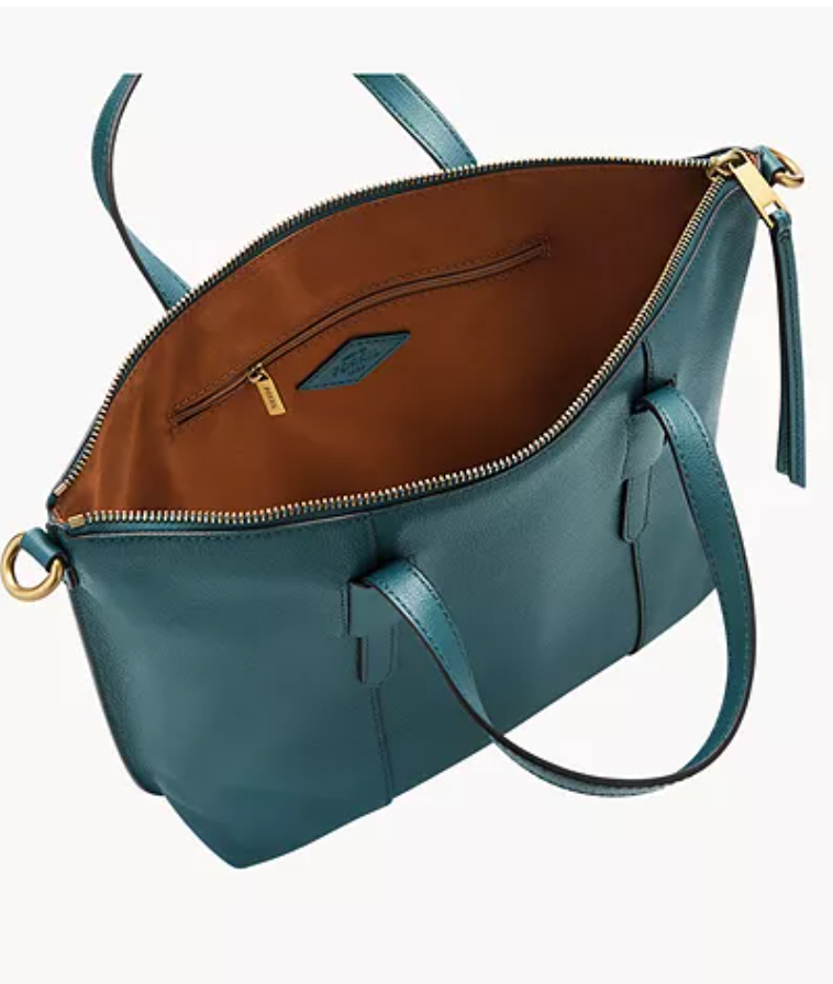 Fossil Skylar Satchel In Teal Green (Pre-Order)