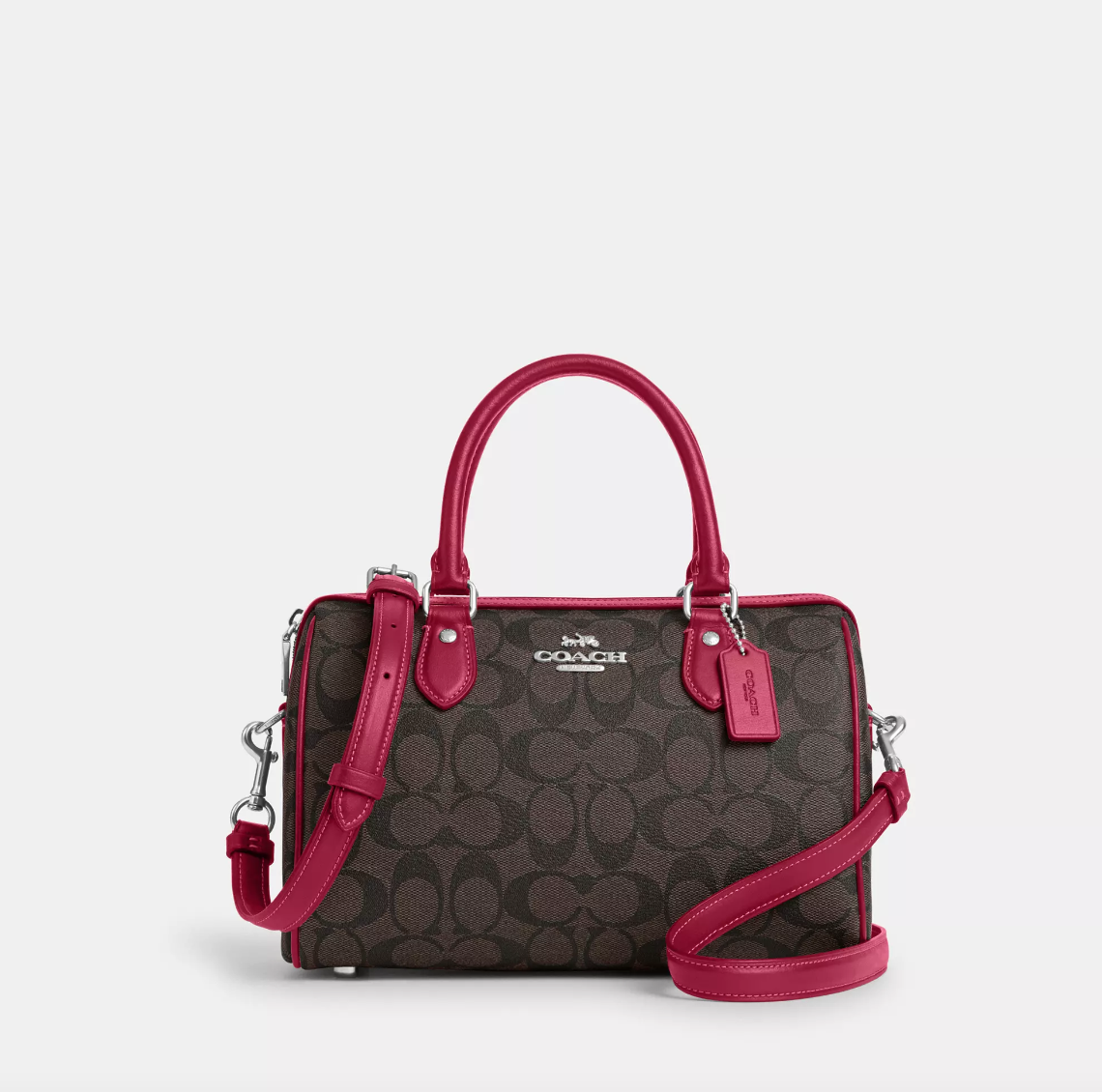 Coach Rowan Satchel In Signature Bright Violet (PreOrder) SELLECTION