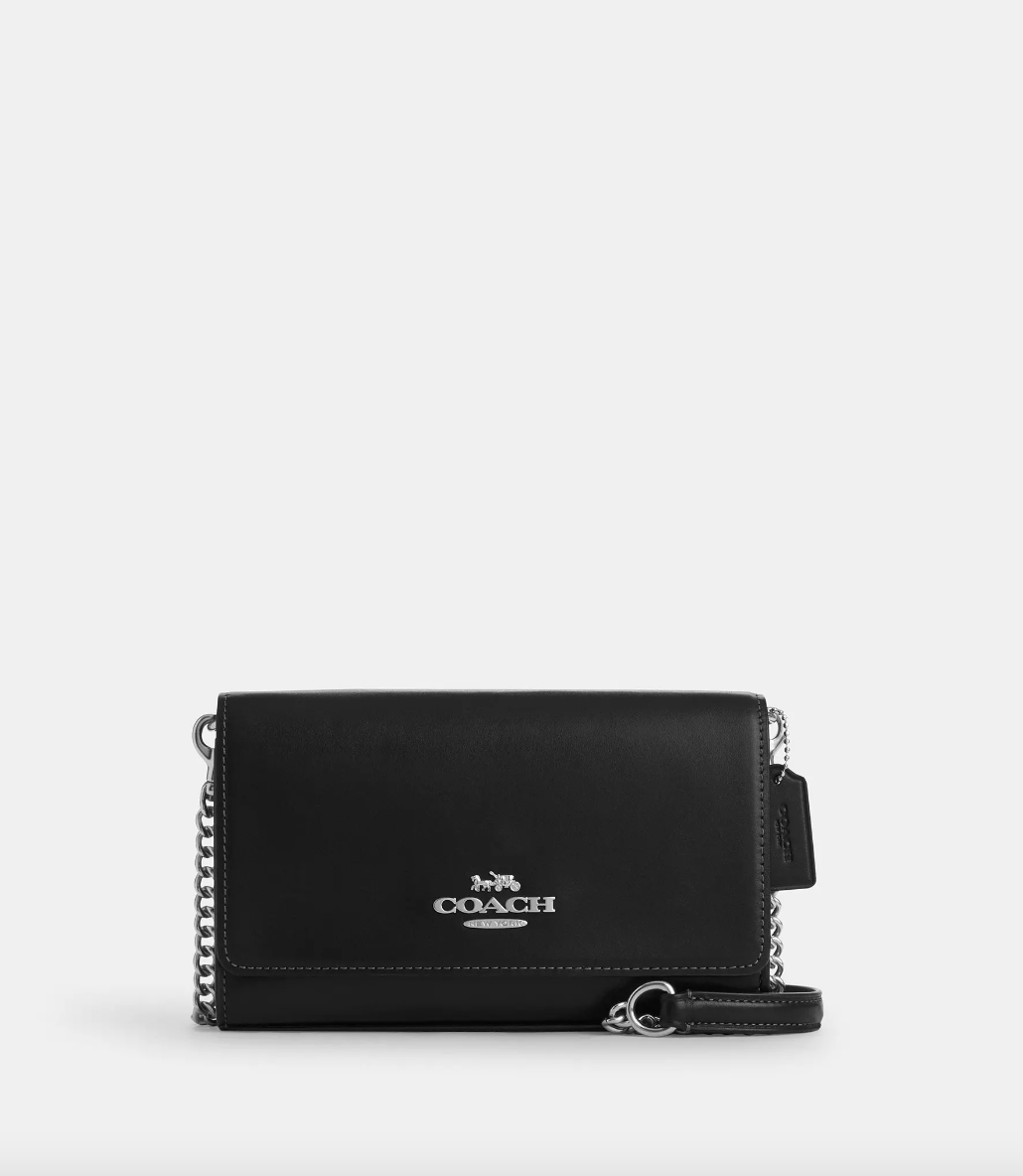 Coach Flap Clutch Crossbody In Black Pre Order SELLECTION