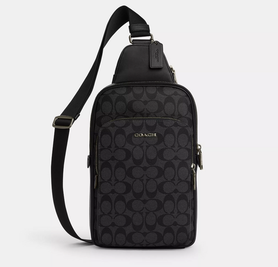 Coach Men Ethan Pack In Signature Charcoal Black (Pre-Order)