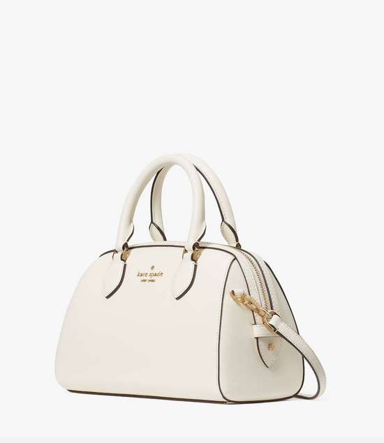 Kate Spade Madison Saffiano Leather Duffle Crossbody In Meringue