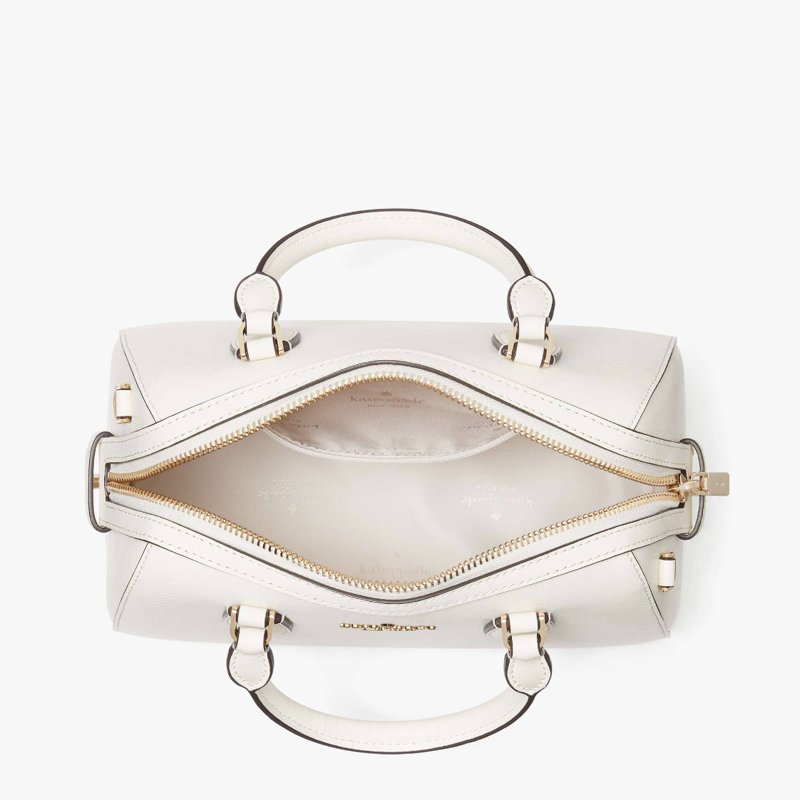 Kate Spade Madison Saffiano Leather Duffle Crossbody In Meringue