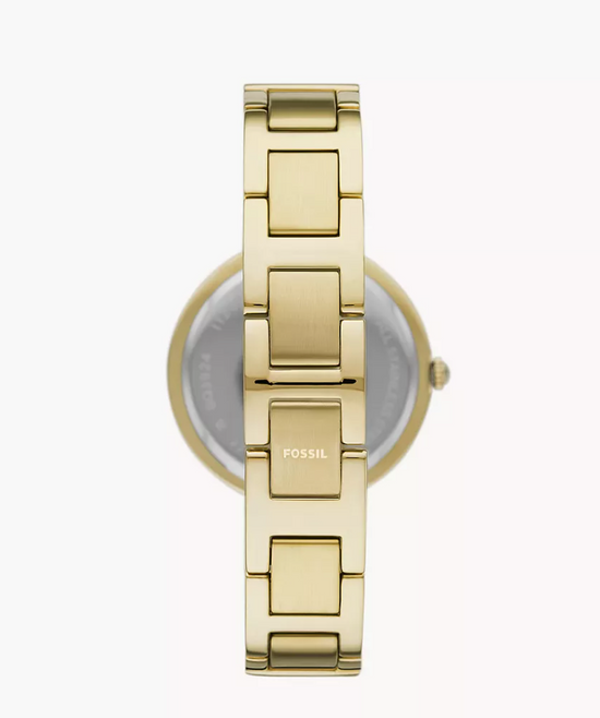 Fossil Women Karli Three-Hand Gold-Tone Stainless Steel Watch Bq3924 (Pre-Order)