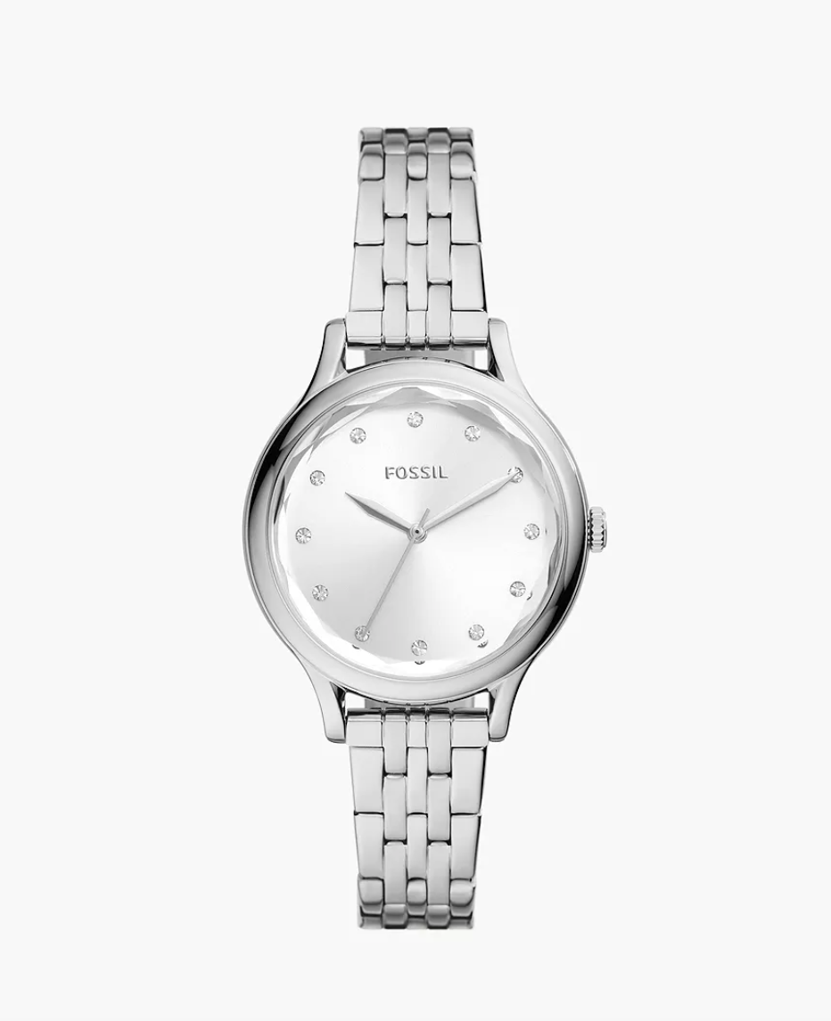 Load image into Gallery viewer, Fossil Women Laney Three-Hand Stainless Steel Watch Bq3861
