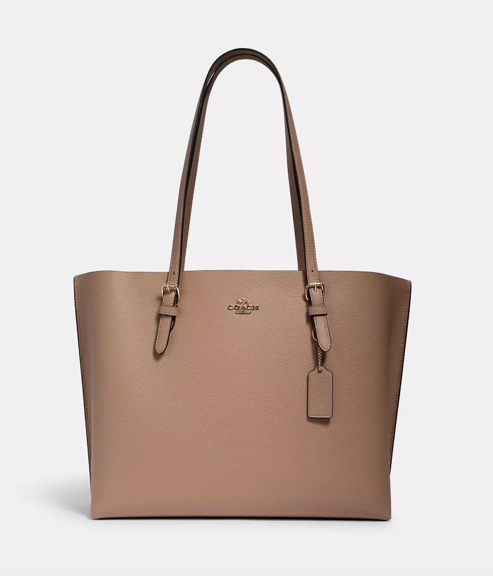 Load image into Gallery viewer, Coach Mollie Tote In Taupe Oxblood (Pre-Order)
