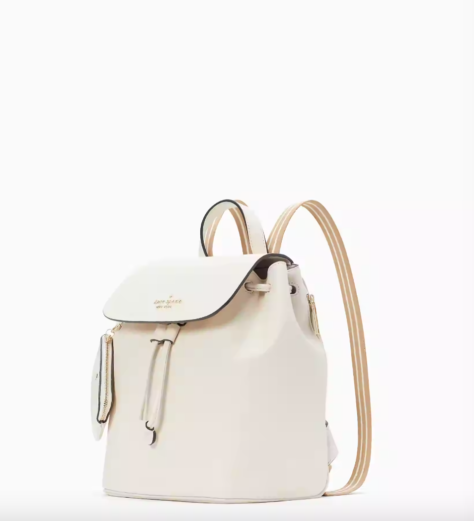 Load image into Gallery viewer, Kate Spade Rosie Medium Flap Backpack In Parchment Multi (Pre-Order)
