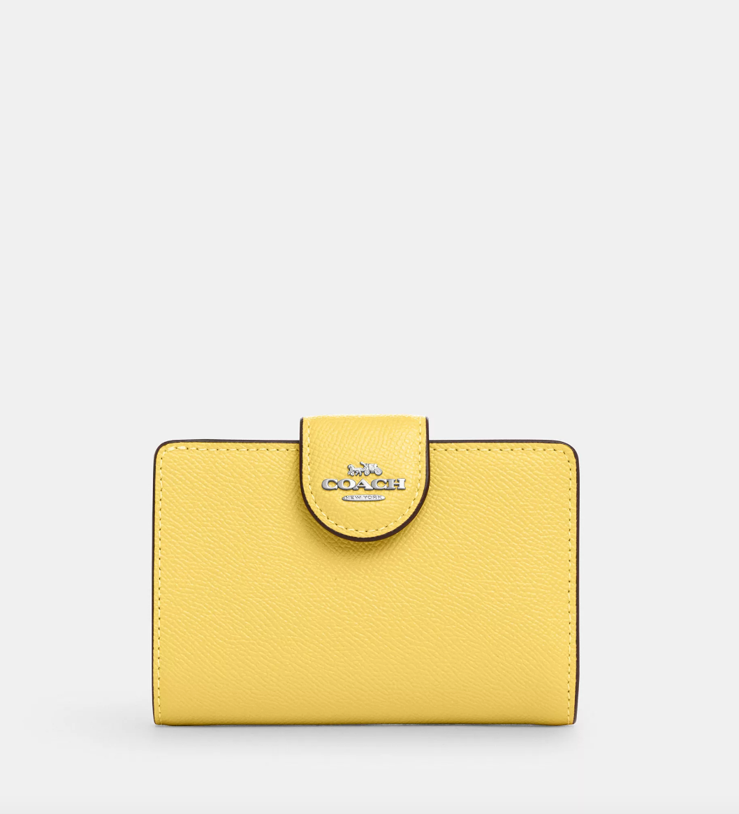 Coach 2025 yellow wallet
