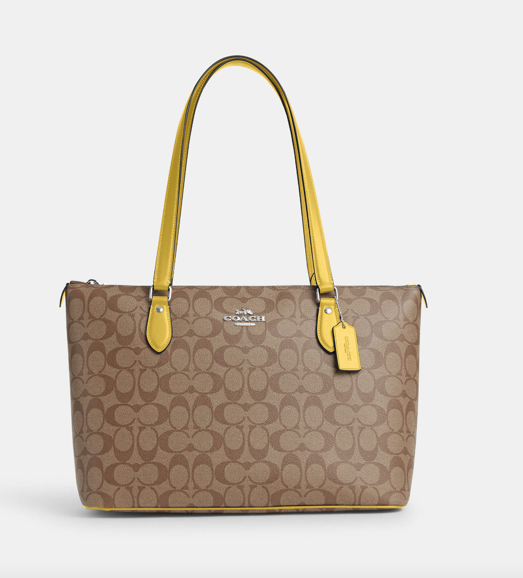 Coach discount tote yellow