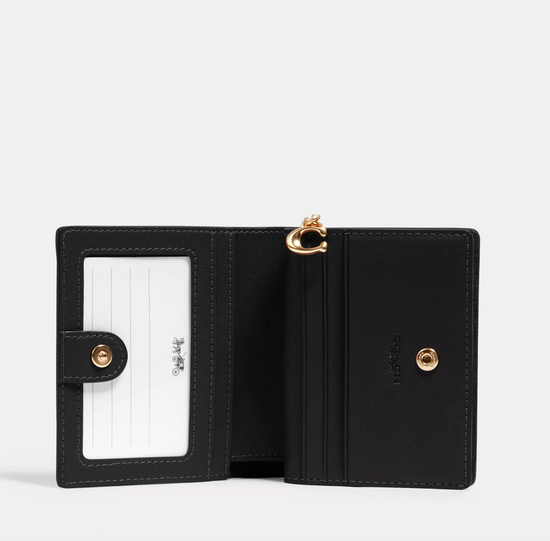 Coach Snap Wallet In Black (Pre-Order)