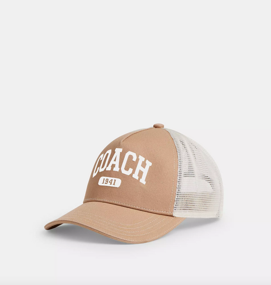 Coach 1941 Embroidered Trucker Hat In Light Saddle