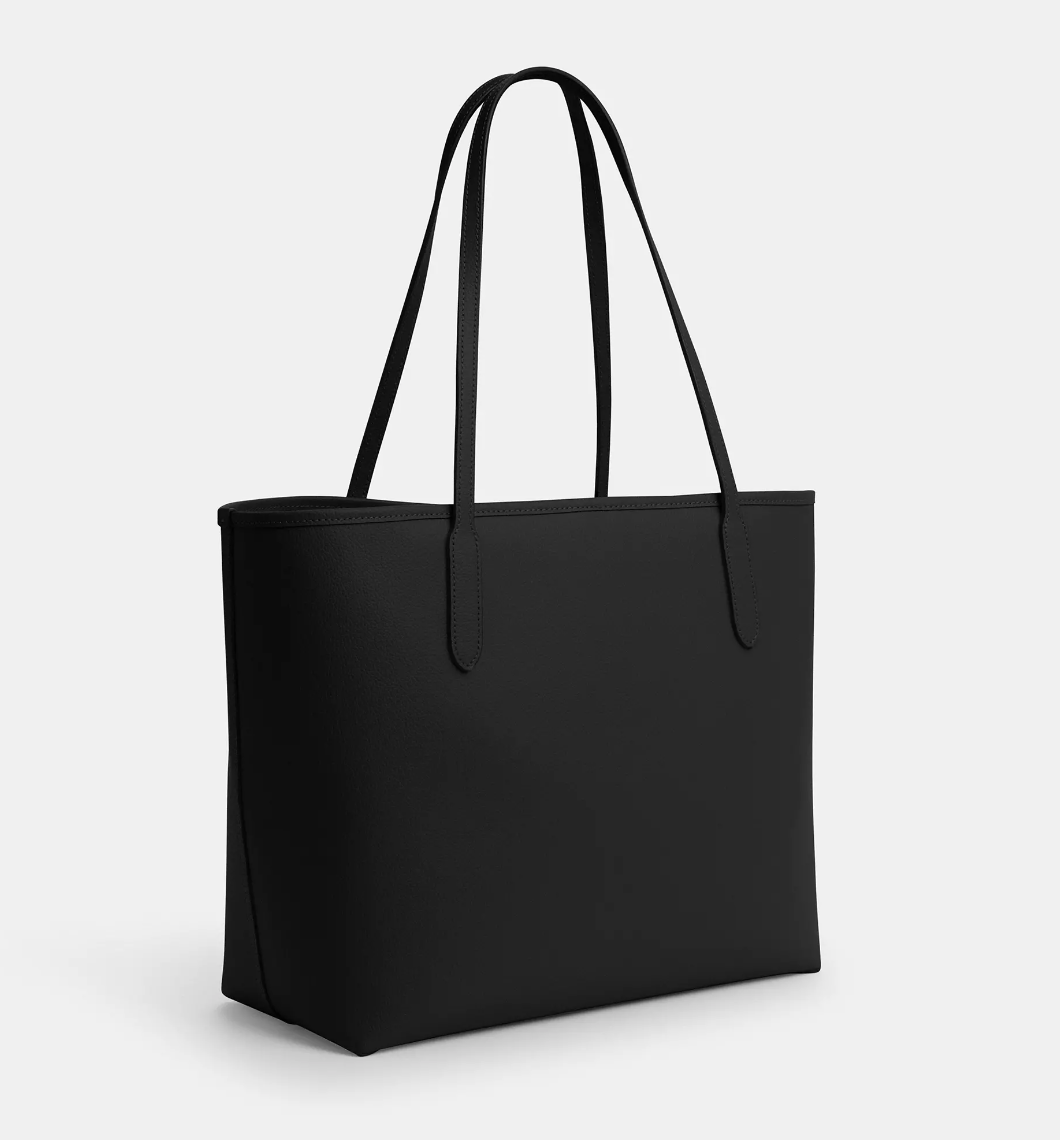 Coach City Tote In Black