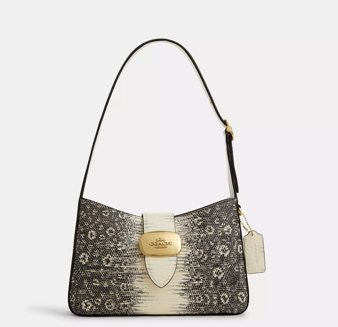 Coach Eliza Shoulder Bag In Gold Natural