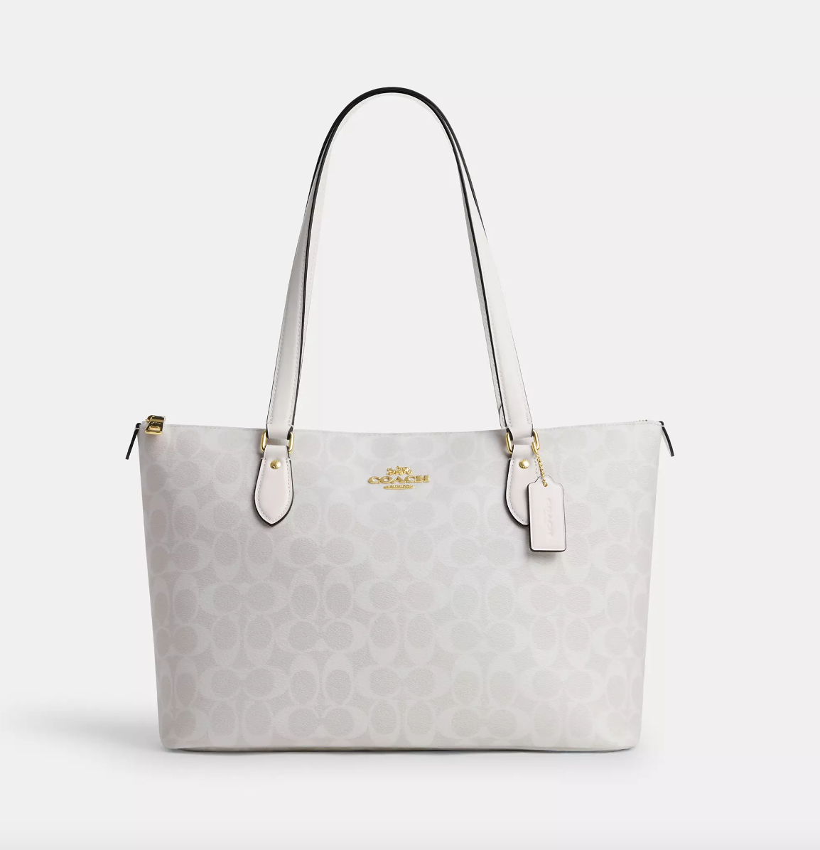 Coach tote white clearance