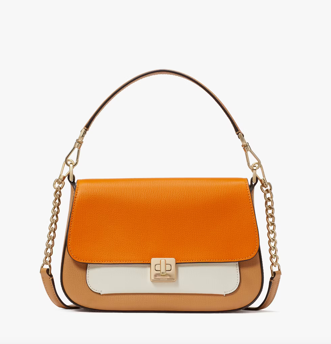 Kate Spade Phoebe Colorblock Flap Crossbody In Turmeric Root Multi