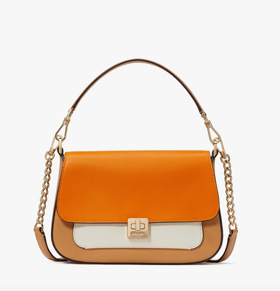 Kate Spade Phoebe Colorblock Flap Crossbody In Turmeric Root Multi